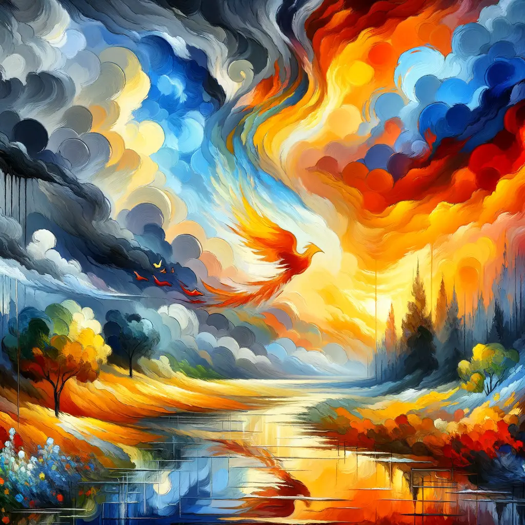 Embers of Renewal: Phantoms of Hope in Tempestuous Skies