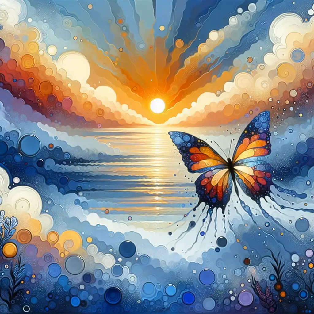 Whispers of Wings in Azure Dreams