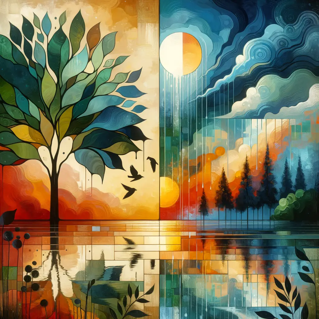 Whispers of Renewal: Nature's Therapy in Sunset Serenity