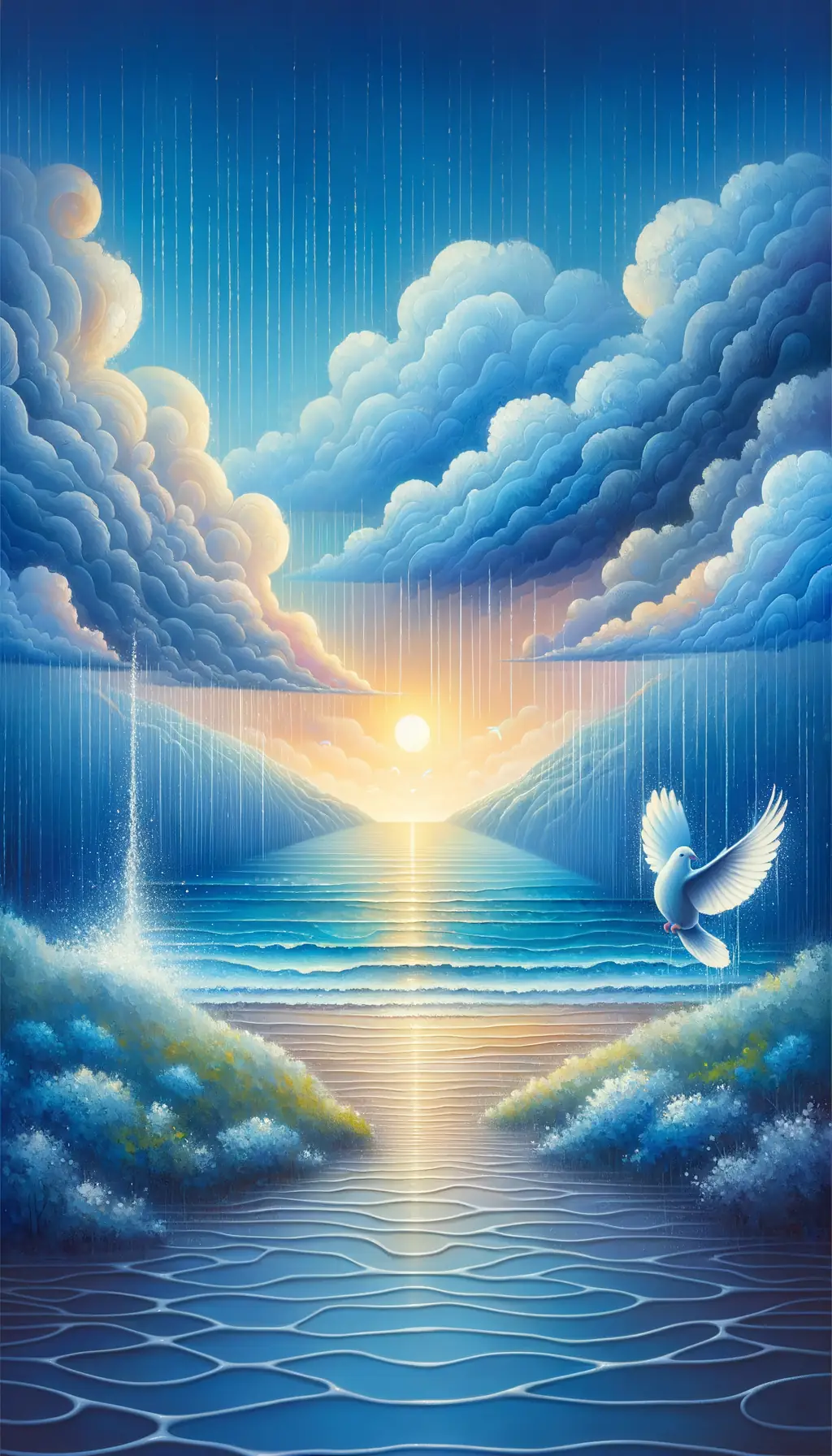 Tranquil Tides: Embracing Healing Rain"