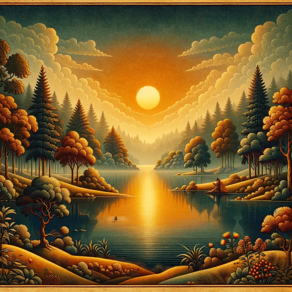 Whispers of Tranquility: Sunset's Embrace