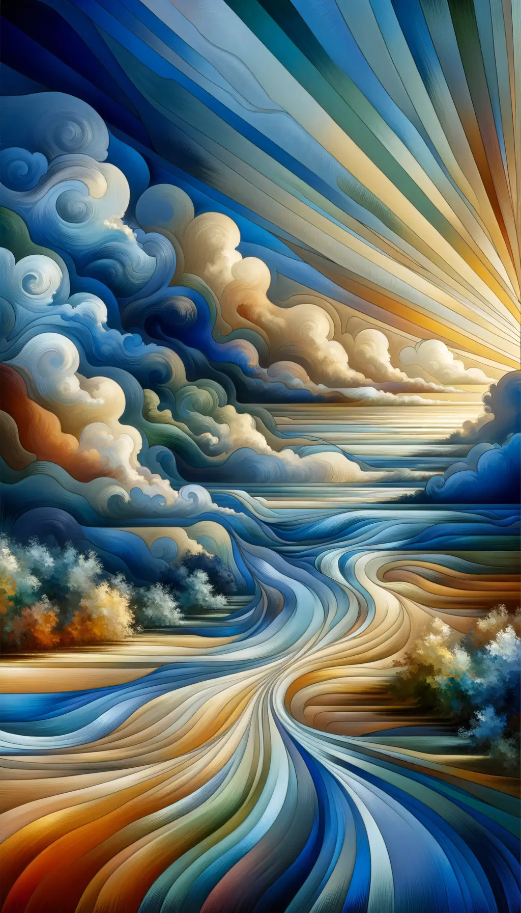 Azure Serenade: A Baroque Journey Through The Depths of Solitude