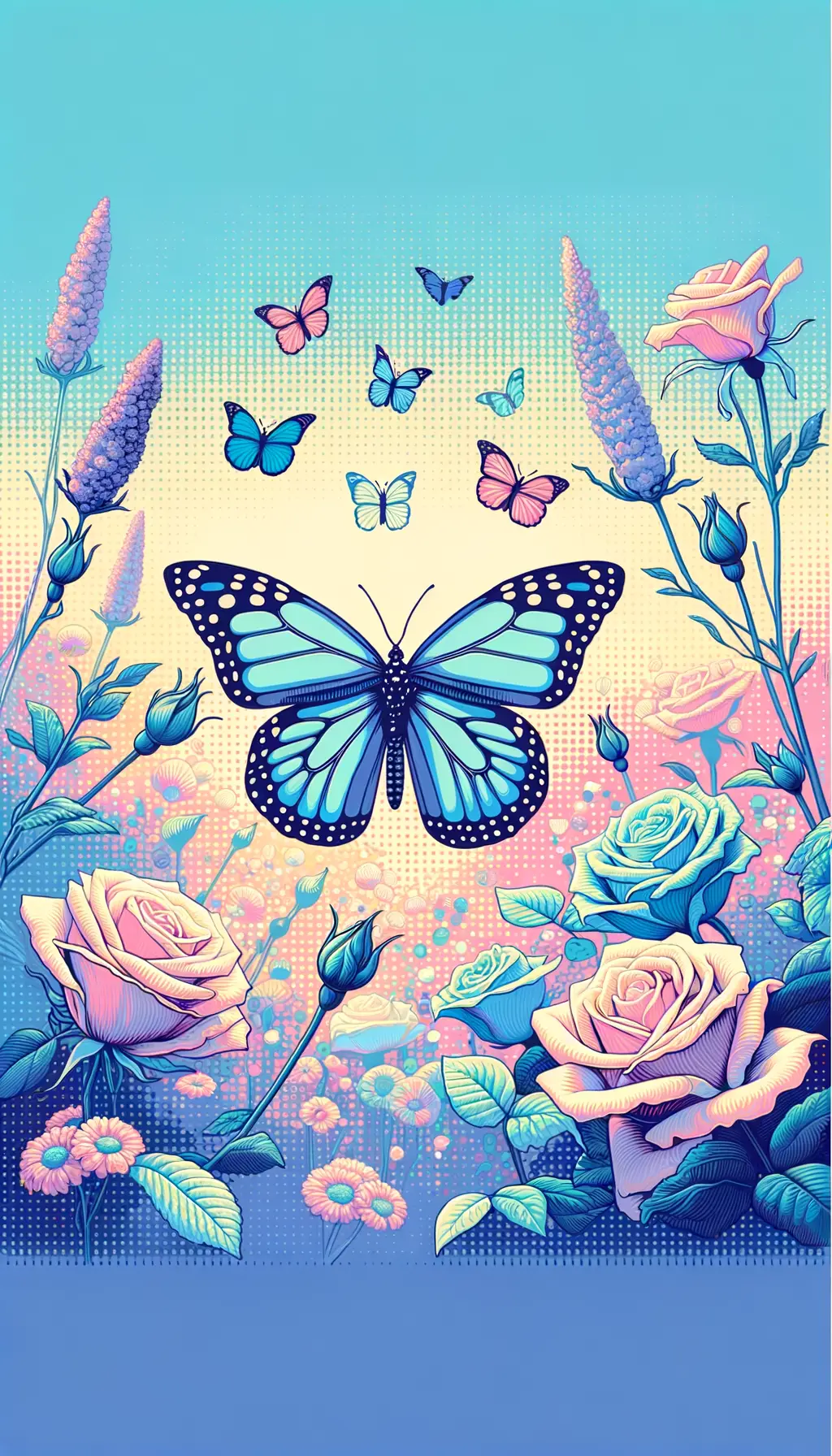 The Butterfly's Reverie: Garden of Tranquil Metamorphosis