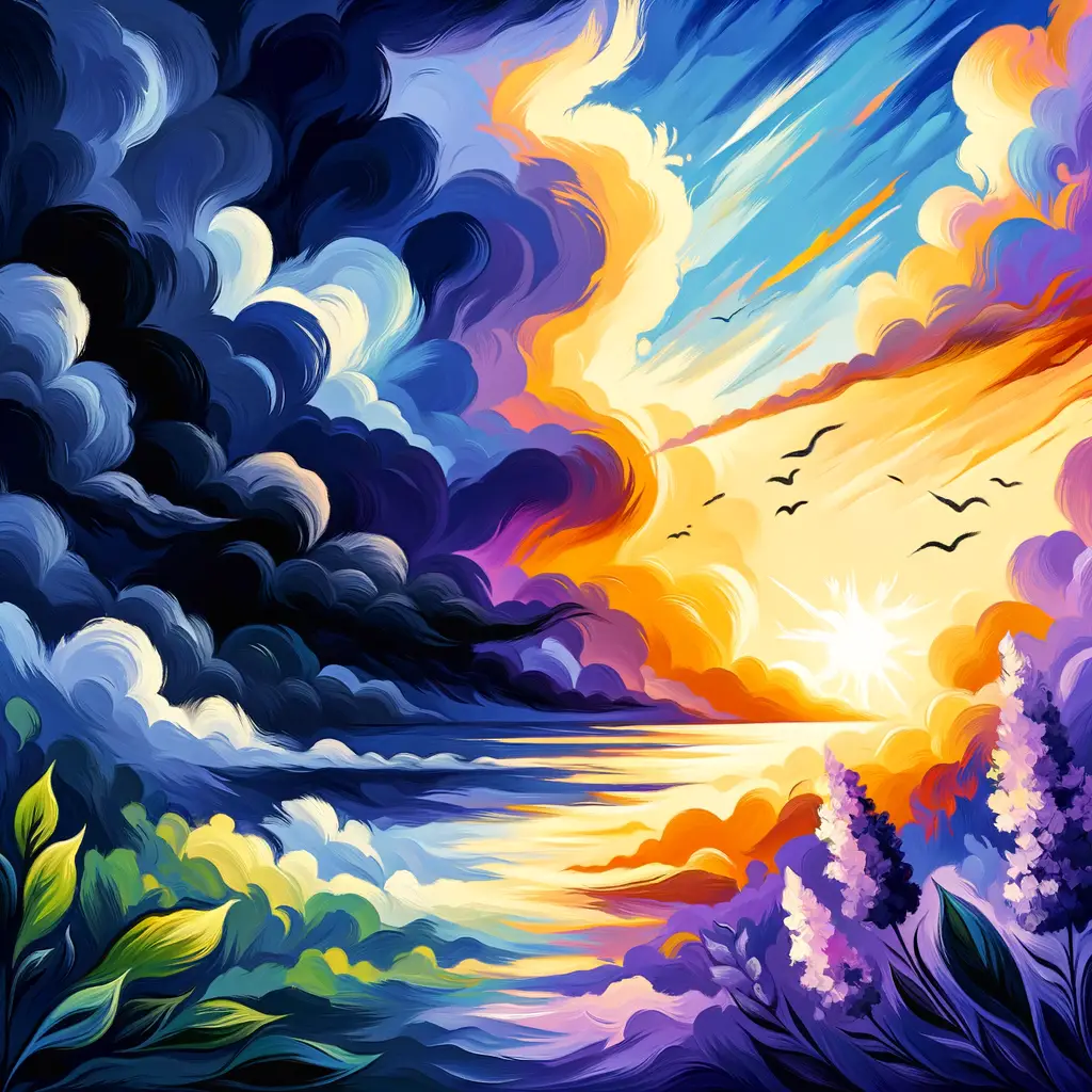 Whispers of Dawn: Embracing Storms and Sunlight