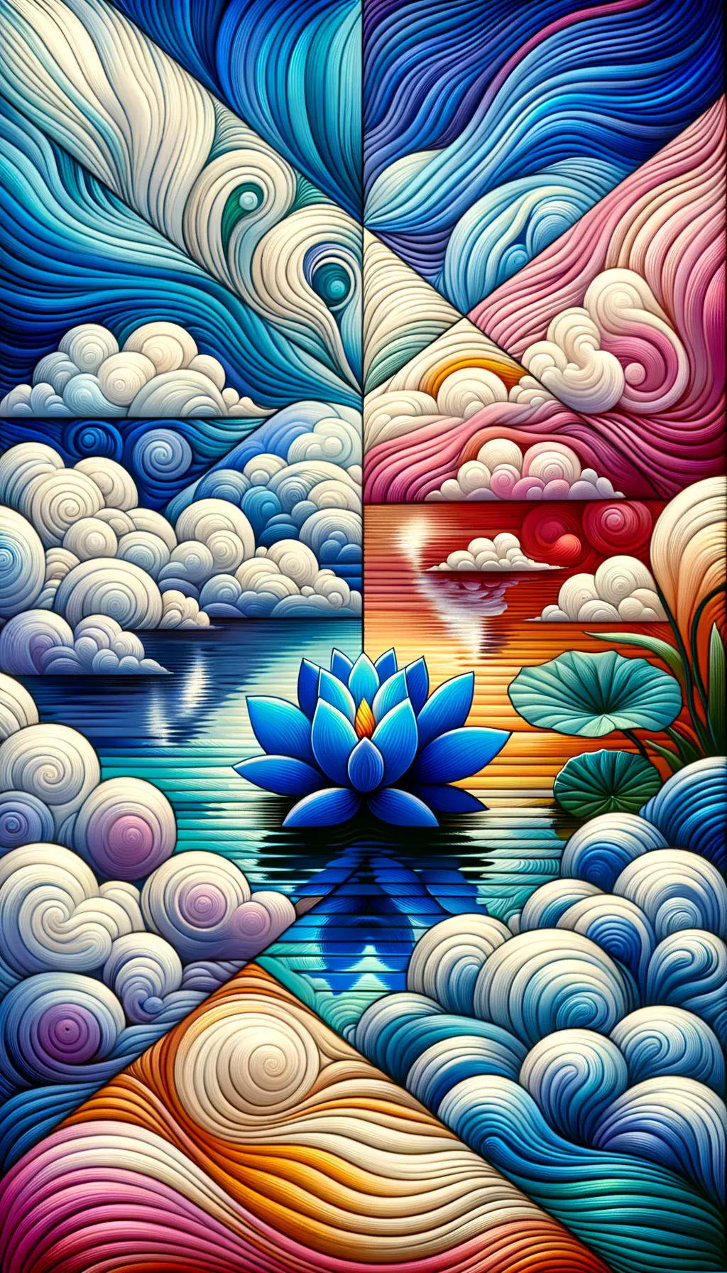 Radiant Reverie: Waves of Emotion in Bloom