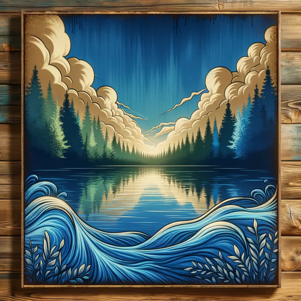 Whispers of Reflection: Nature's Therapy Mural