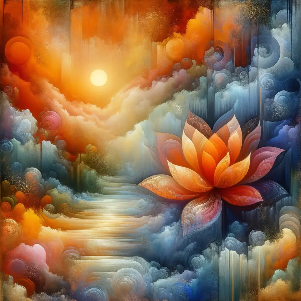 Gilded Dreams of Renewal: Lotus Unfolding
