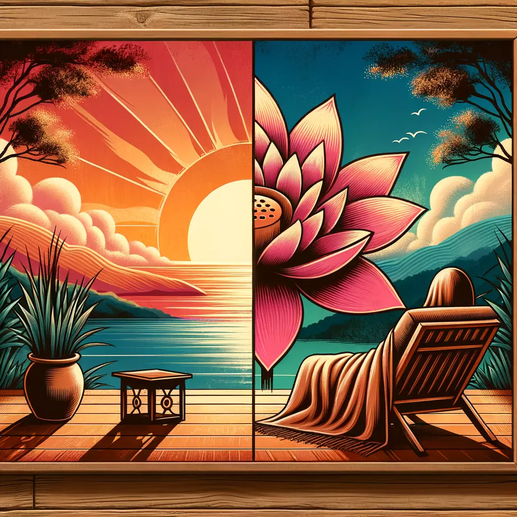 Lotus Dawn: Therapeutic Reflections in African Breeze