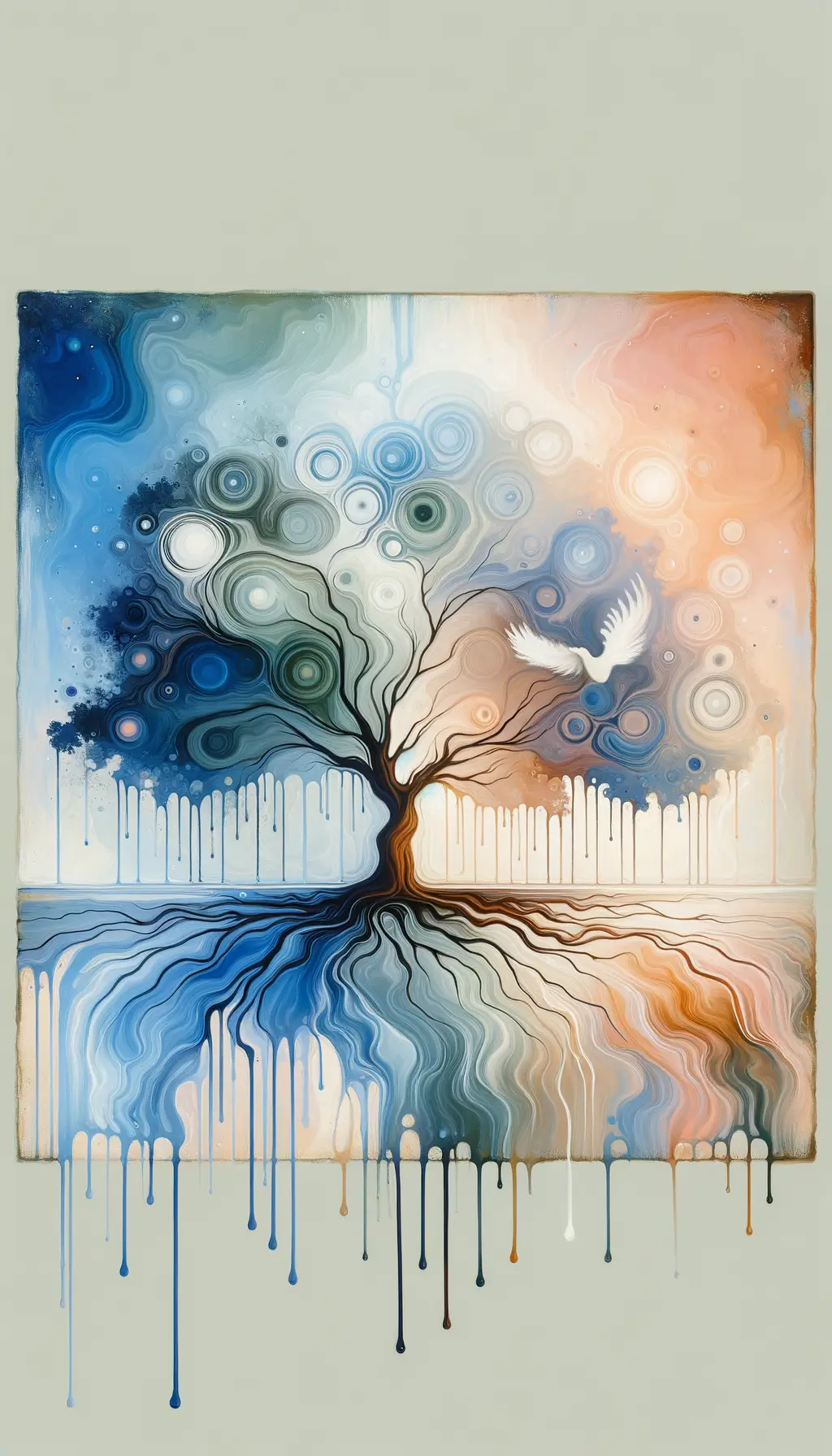 Silent Strength in Azure Dreams:
Roots of Resilience, Wings of Serenity