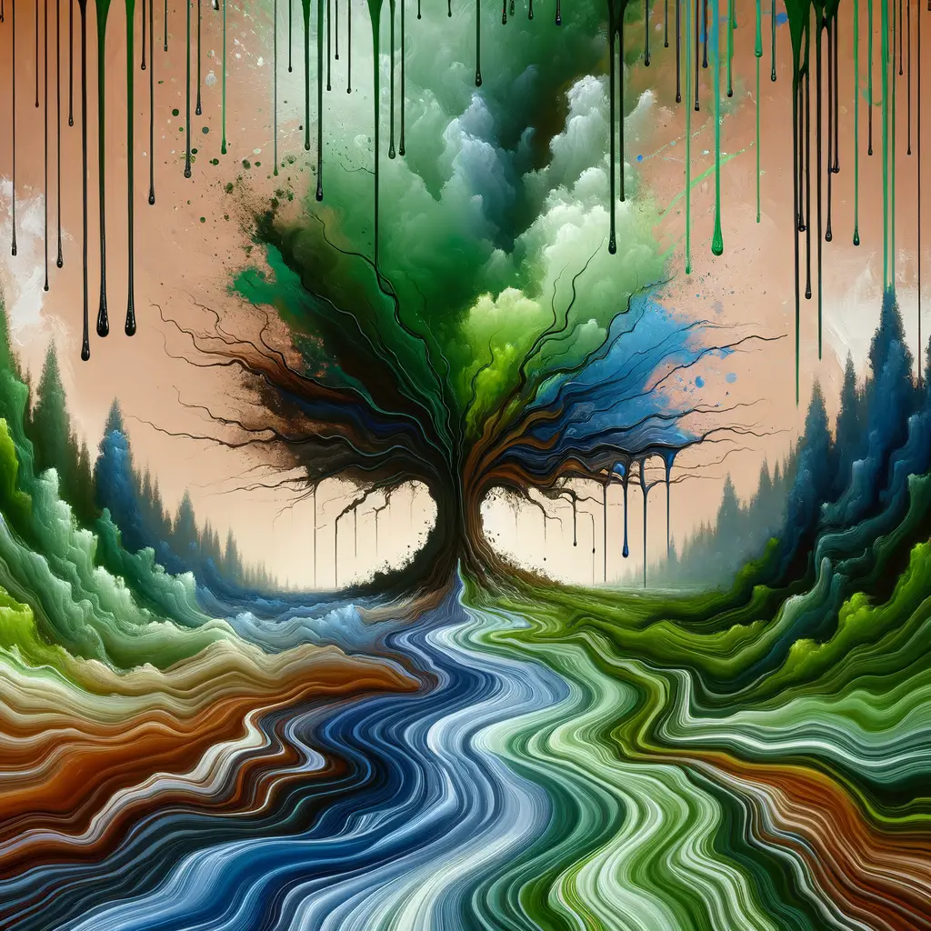 Whispers of Resilience: Oak Tree's Emotional Flow
