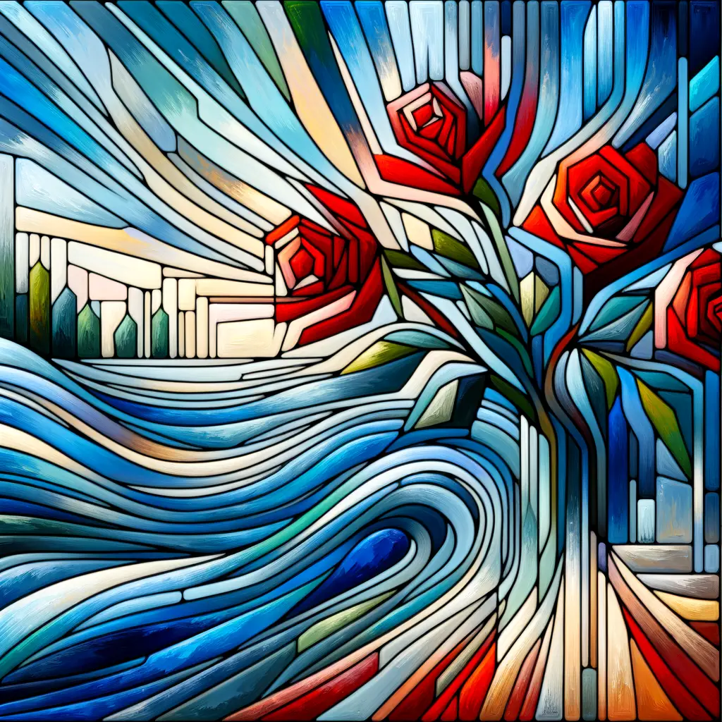 Whispers of Heart's Flow: Blooming Echoes of Courage