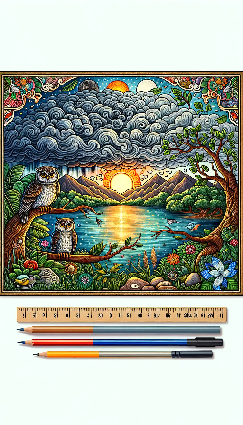 Whispers of Resilience: Owl’s Wisdom Over Muted Horizons