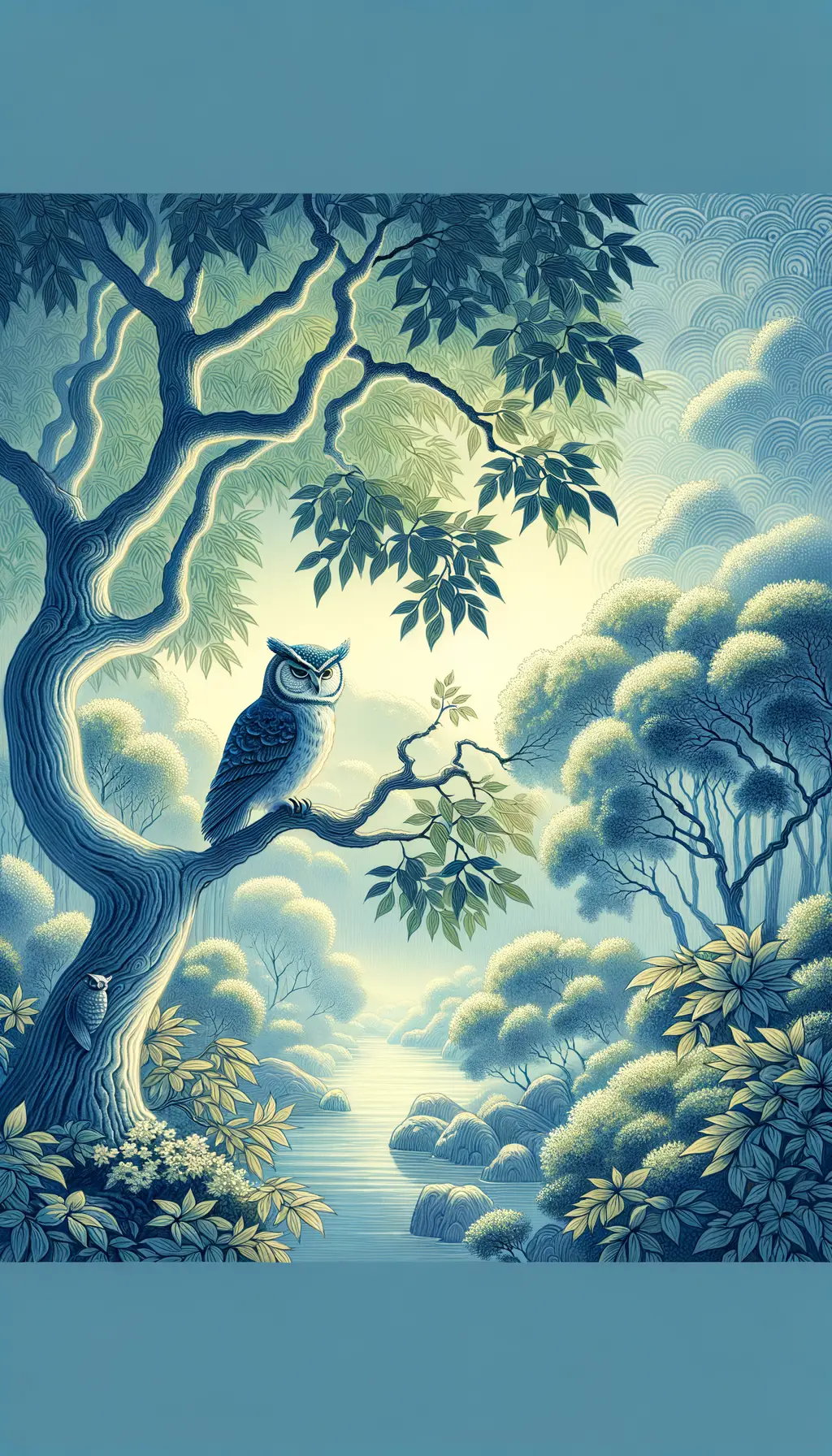 Whispers of the Wise: Enchanted Therapeutic Oceanscape