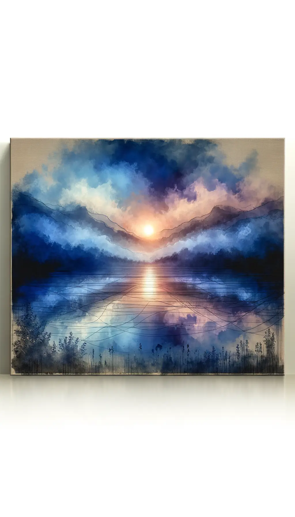 Whispers of Twilight: Embracing Shadows within the Ink Landscape