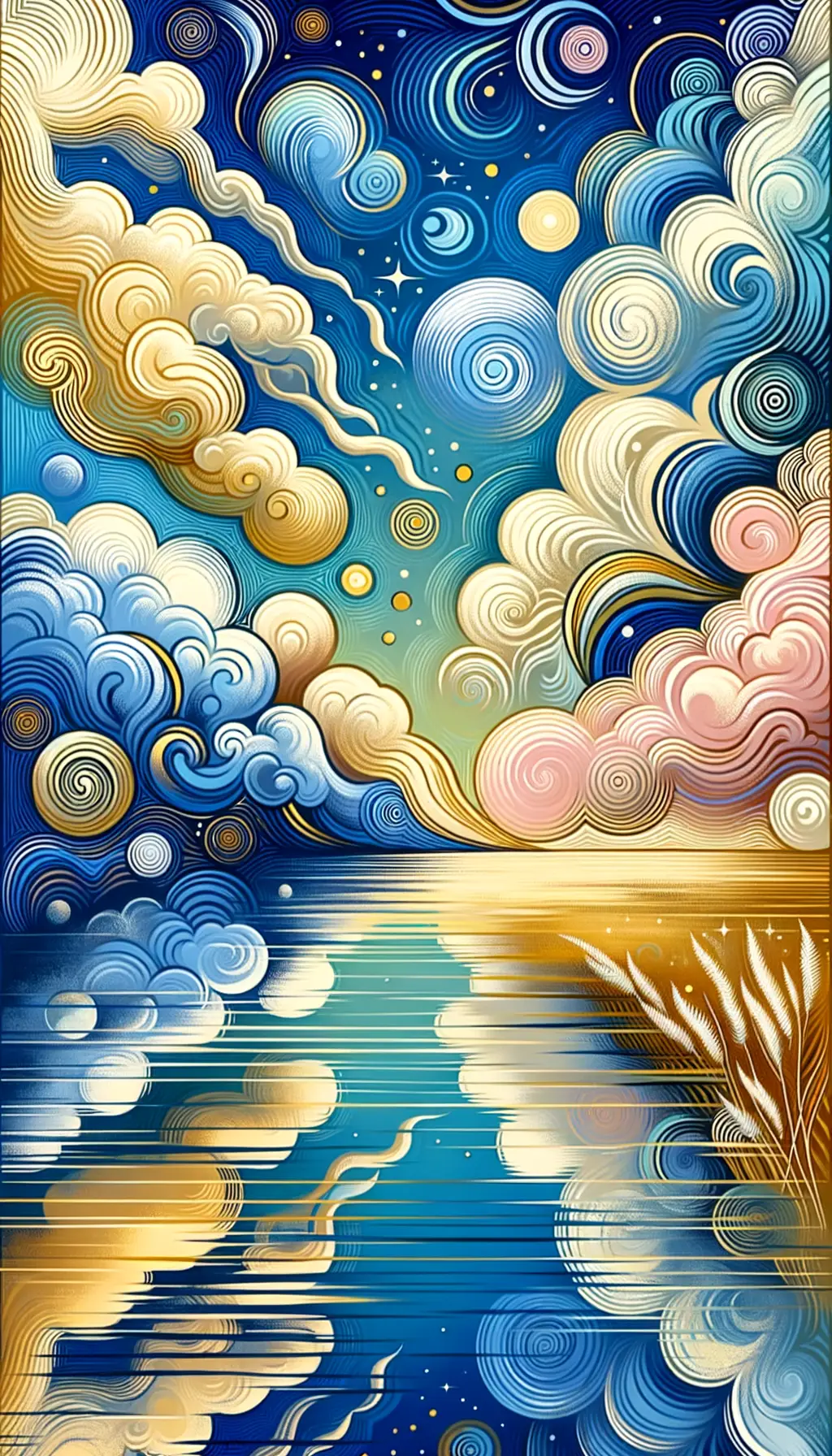 Whispers of Golden Blue: A Bipolar Journey in African Art
