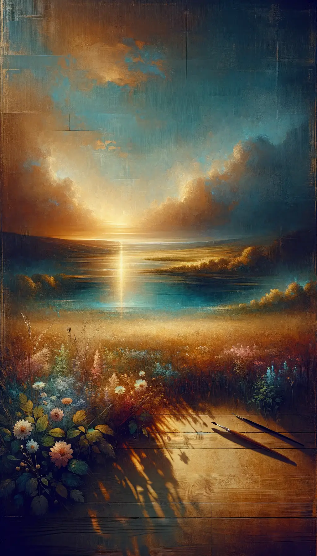 Whispers of Dusk: A Field of Wildflower Therapy