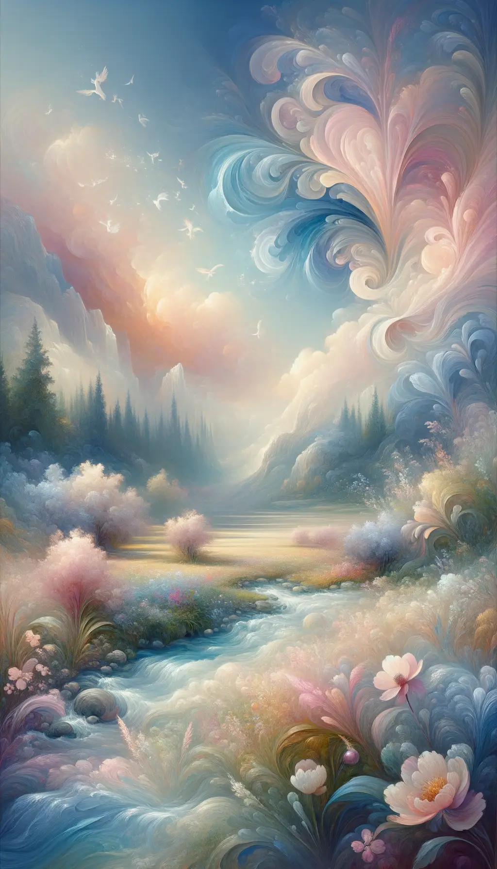 Whispers of the Brook: Petals of Tranquil Healing