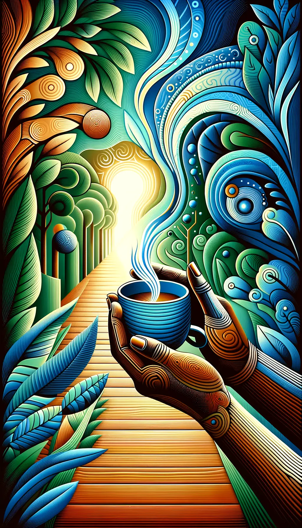 Whispers of Serenity: Ephemeral Tea in the Forest's Light