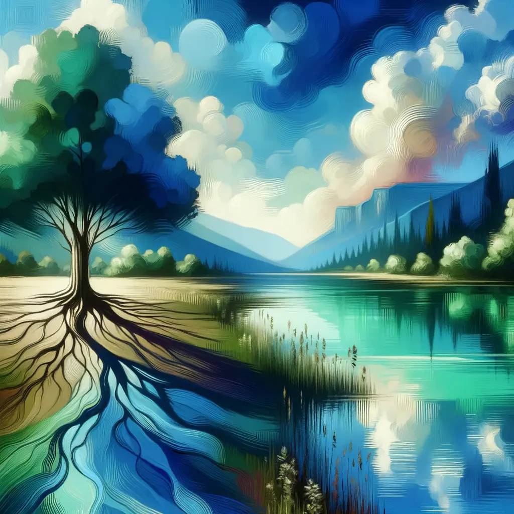 Serenity's Reflection: Roots of Resilience