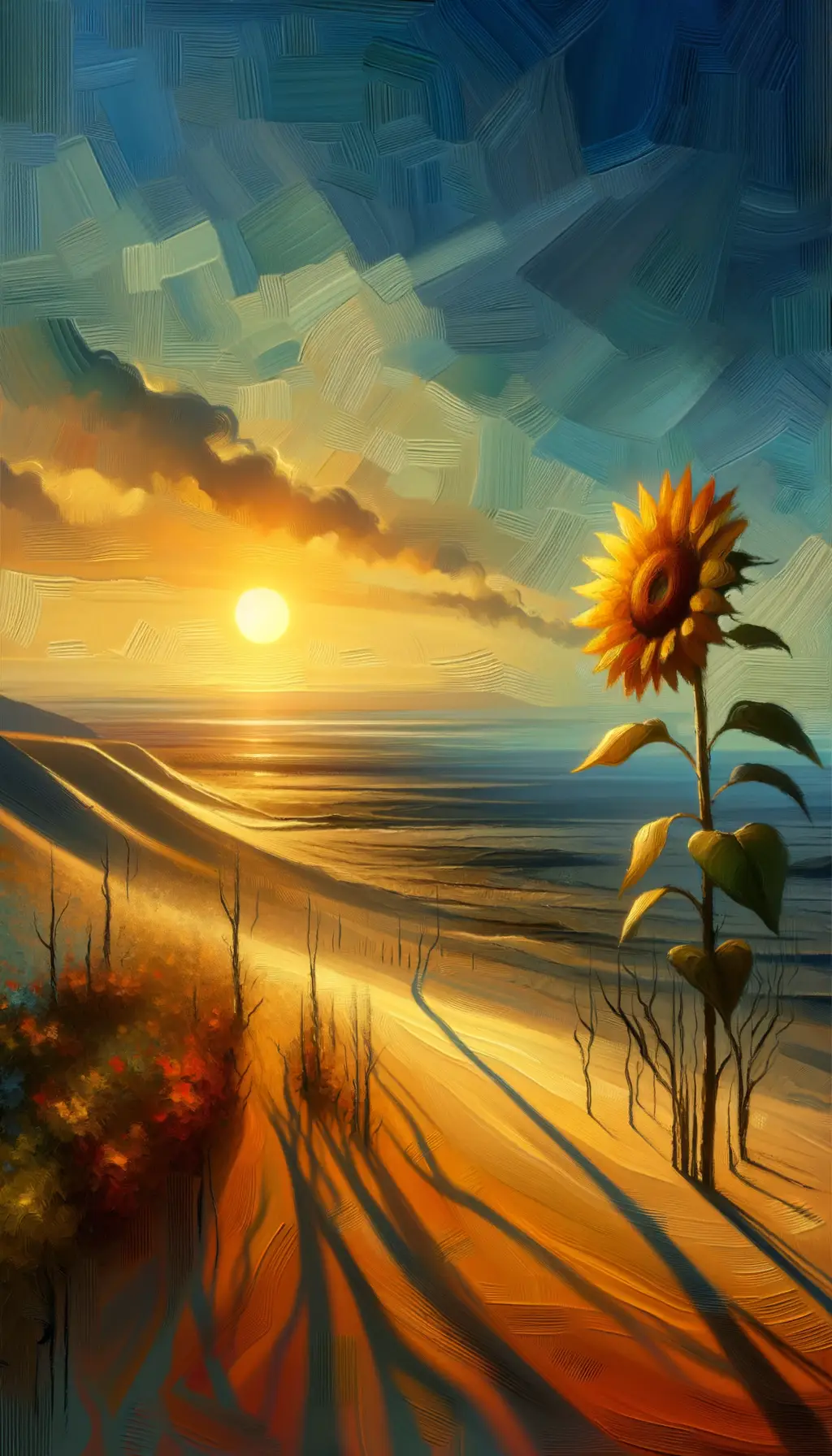 Solstice of Growth: Blooming Resilience in the Desert Dawn