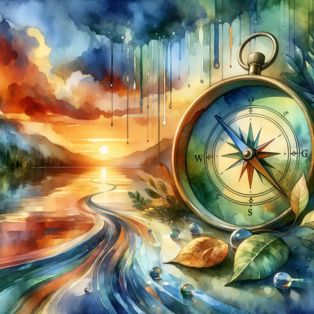 Serenade of Lost Compass: Sunset's Healing Whisper