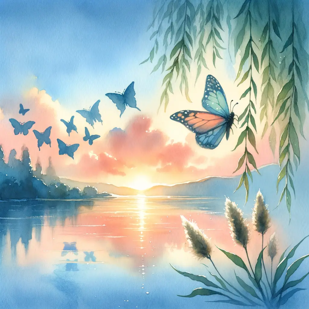 Serenity's Embrace: A Rebirth by Sunset's Whisper