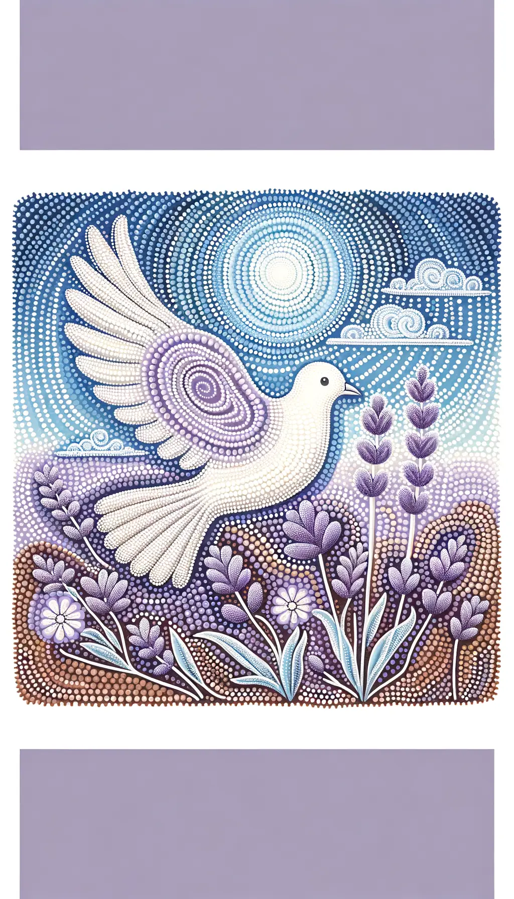 A Serene Flight of Lavender Shadows