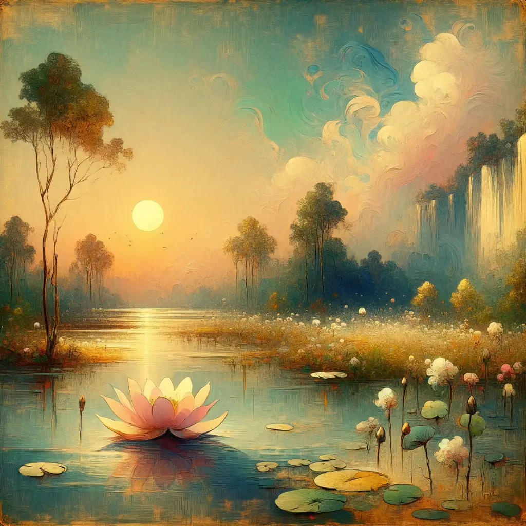 Lotus Whispers: Harmony Blooms in the Therapy Sun