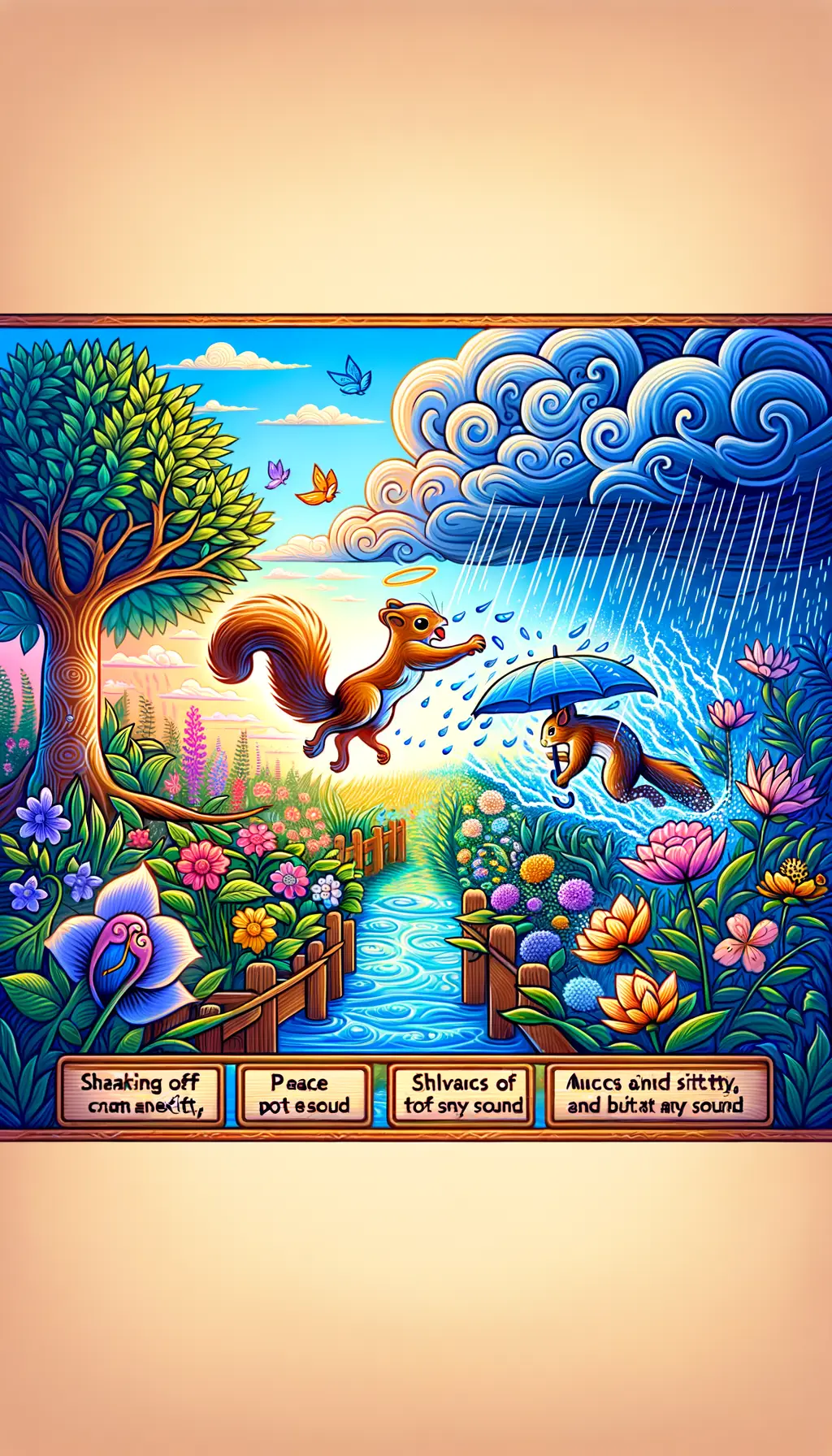 Whispers of Resilience: Tranquil Spirits Dance in the Soul's Garden