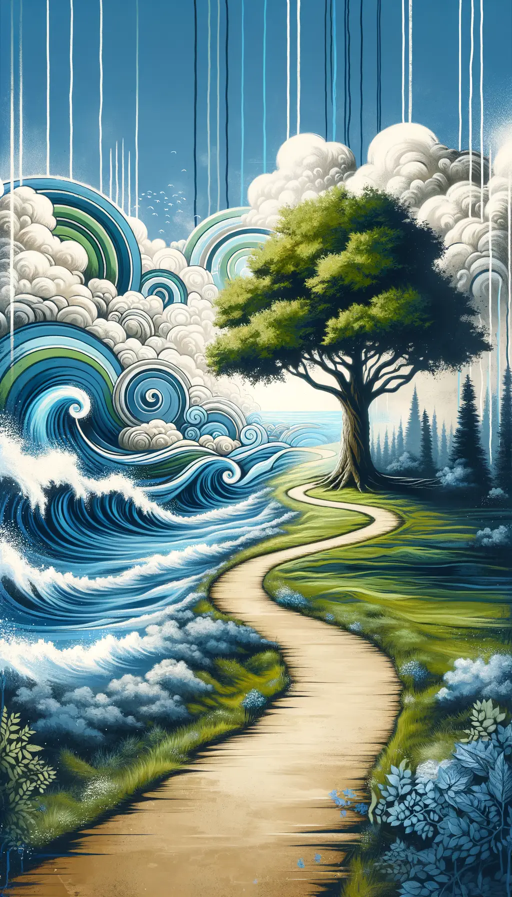 Whispers of Strength: An Inner Journey Through Oceanic Tranquility