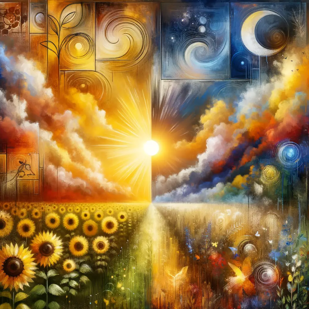 Golden Transition: The Sunlit Canvas of Healing Hearts