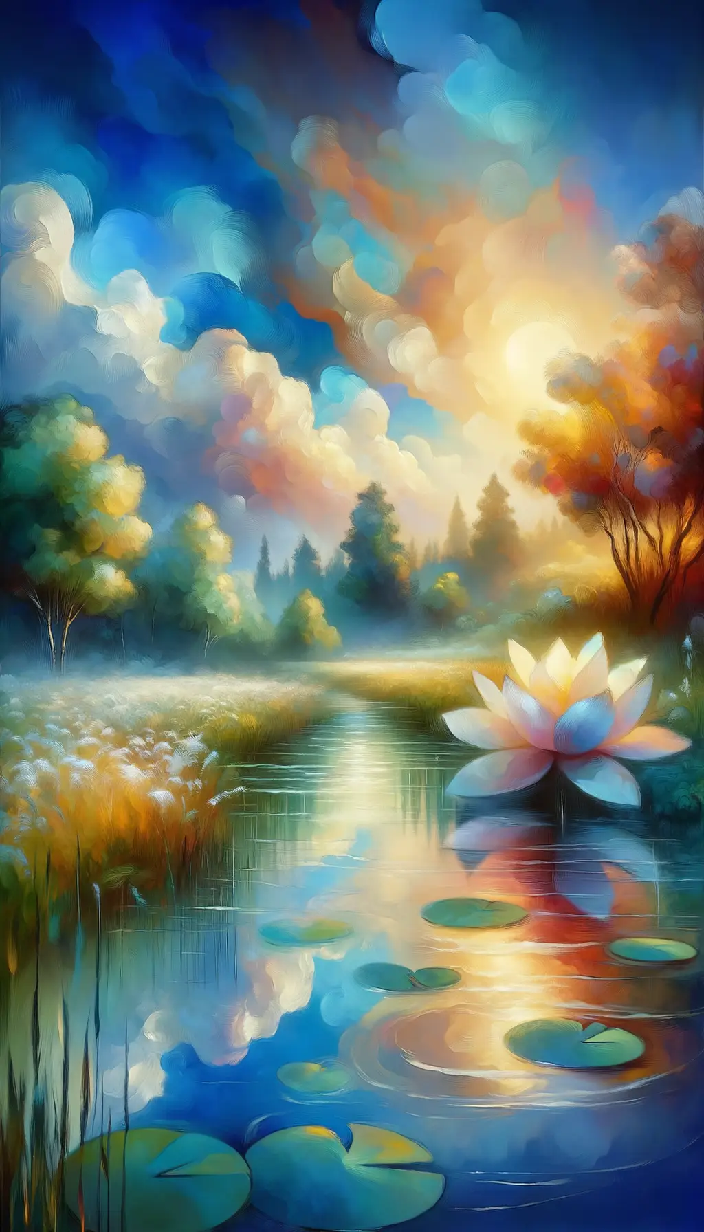 Whispers of the Soul: Lotus Awakening in Still Waters