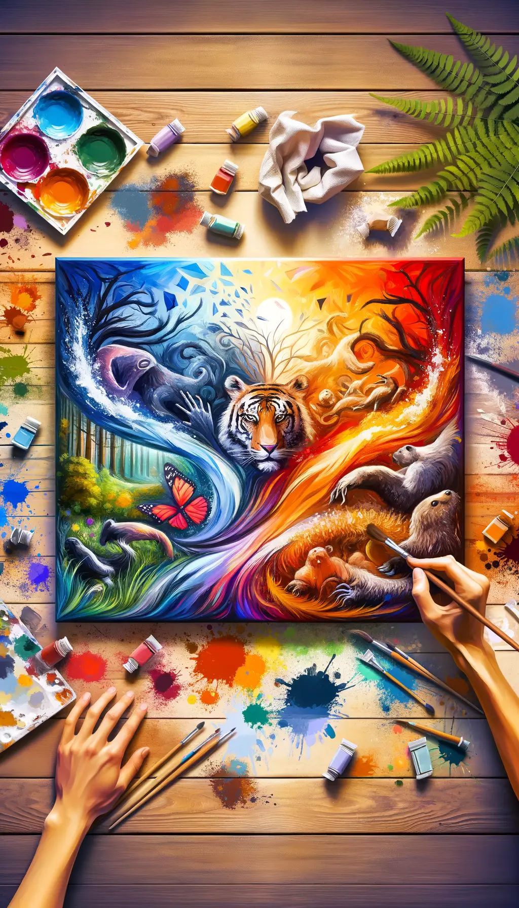 Chiaroscuro Symphony: Whispers of the Soul in Chromatic Chaos