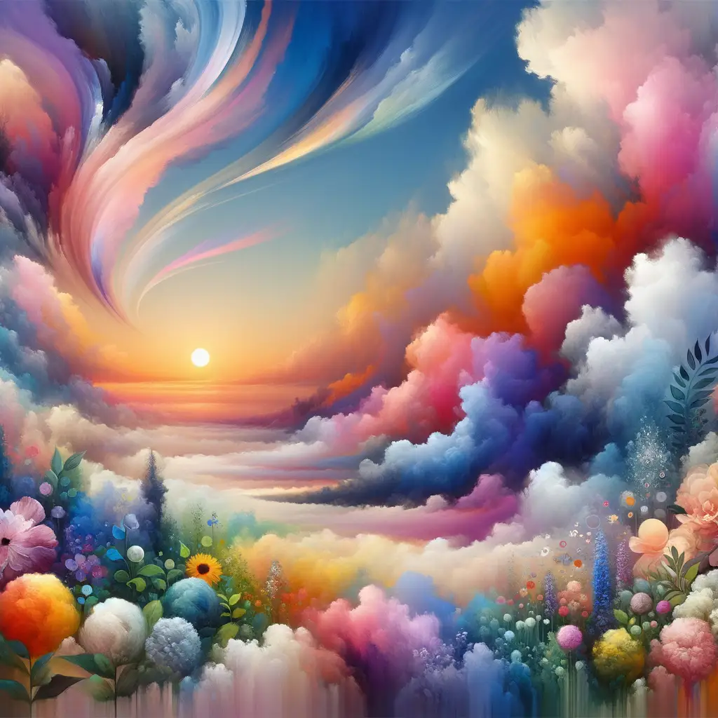 Whispers of Blossoming Hope: A Sky Embracing the Heart