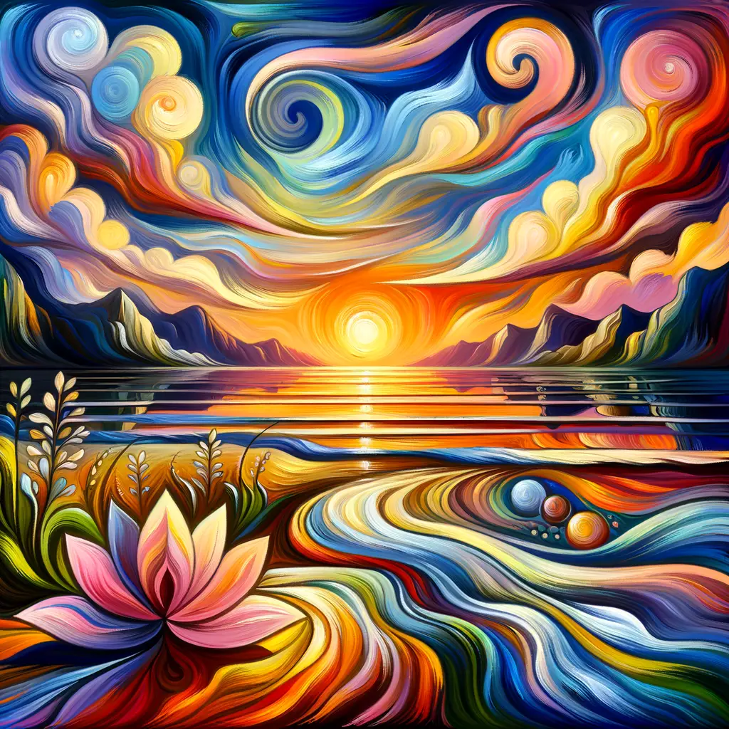 Resilient Sunset: Symphony of Growth and Peace