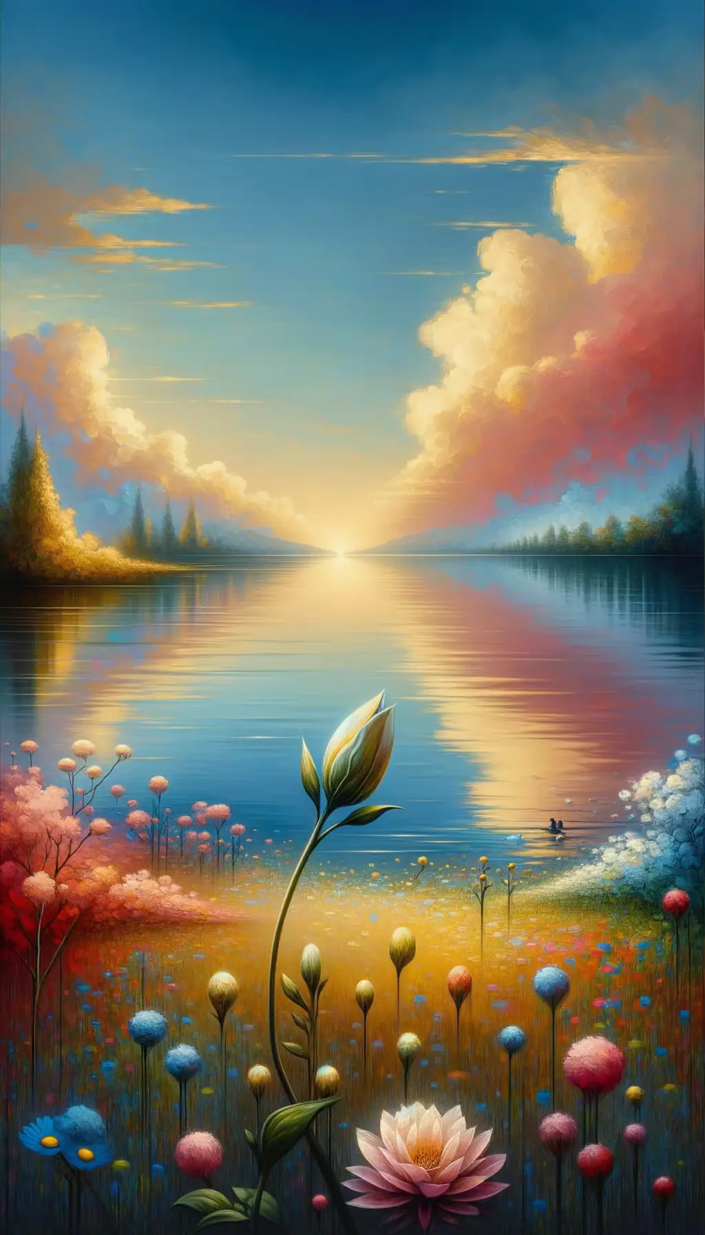 Blooming Resurgence: A Symphony of Serene Transformation