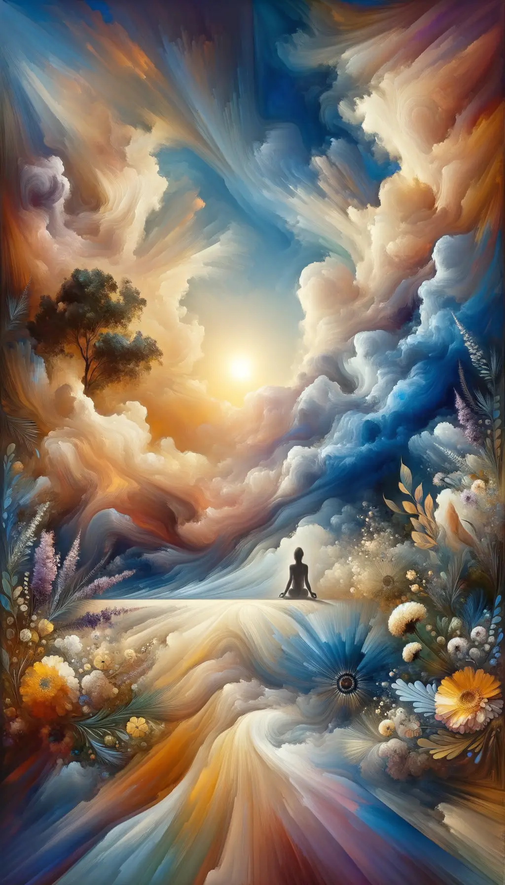 Whispers of Chamomile: A Sky Blue Serenade
