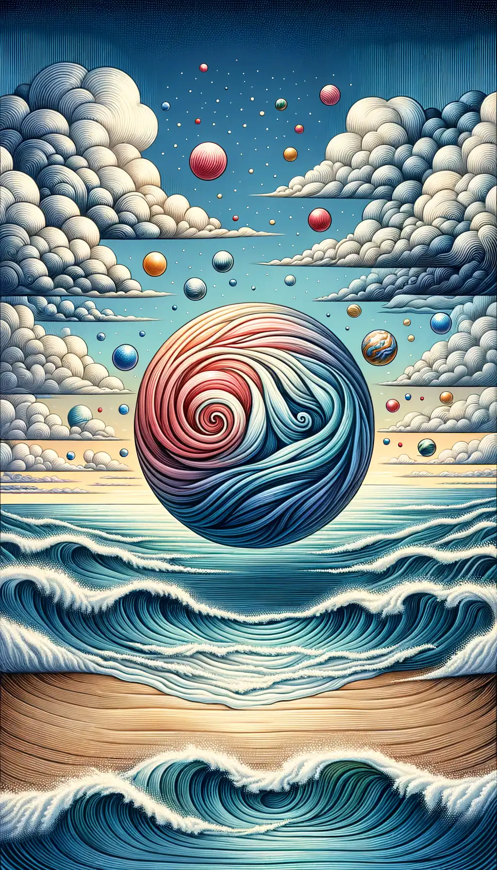 Whispers of Anxious Serenity: Ocean of Emotions