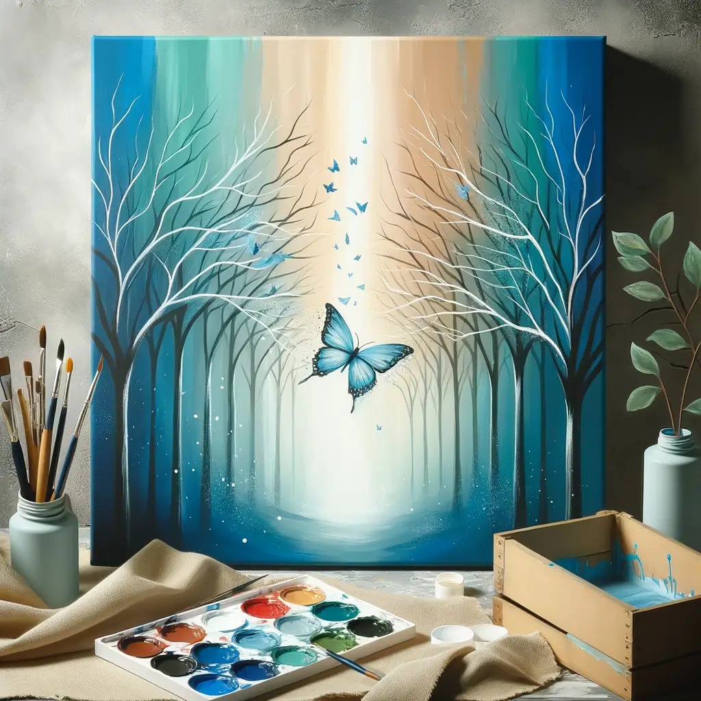 Whispers of Transformation: Embracing Stillness in Azure Haven