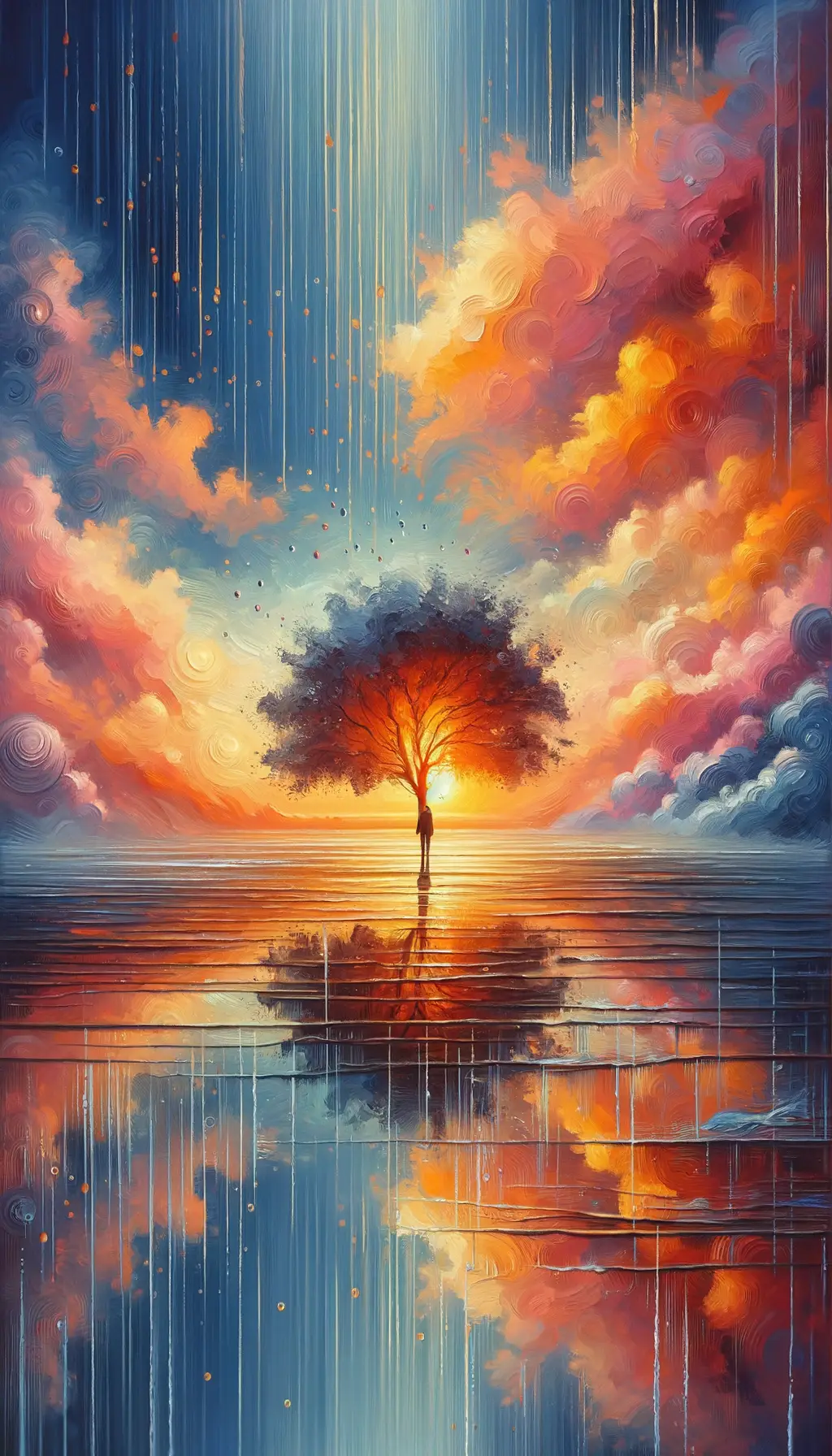 Whispers of Resilience: Embracing the Sunset's Serenade