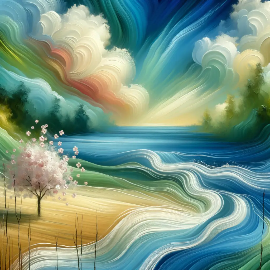 Whispers of Blossoms: Solace Through Ocean's Embrace