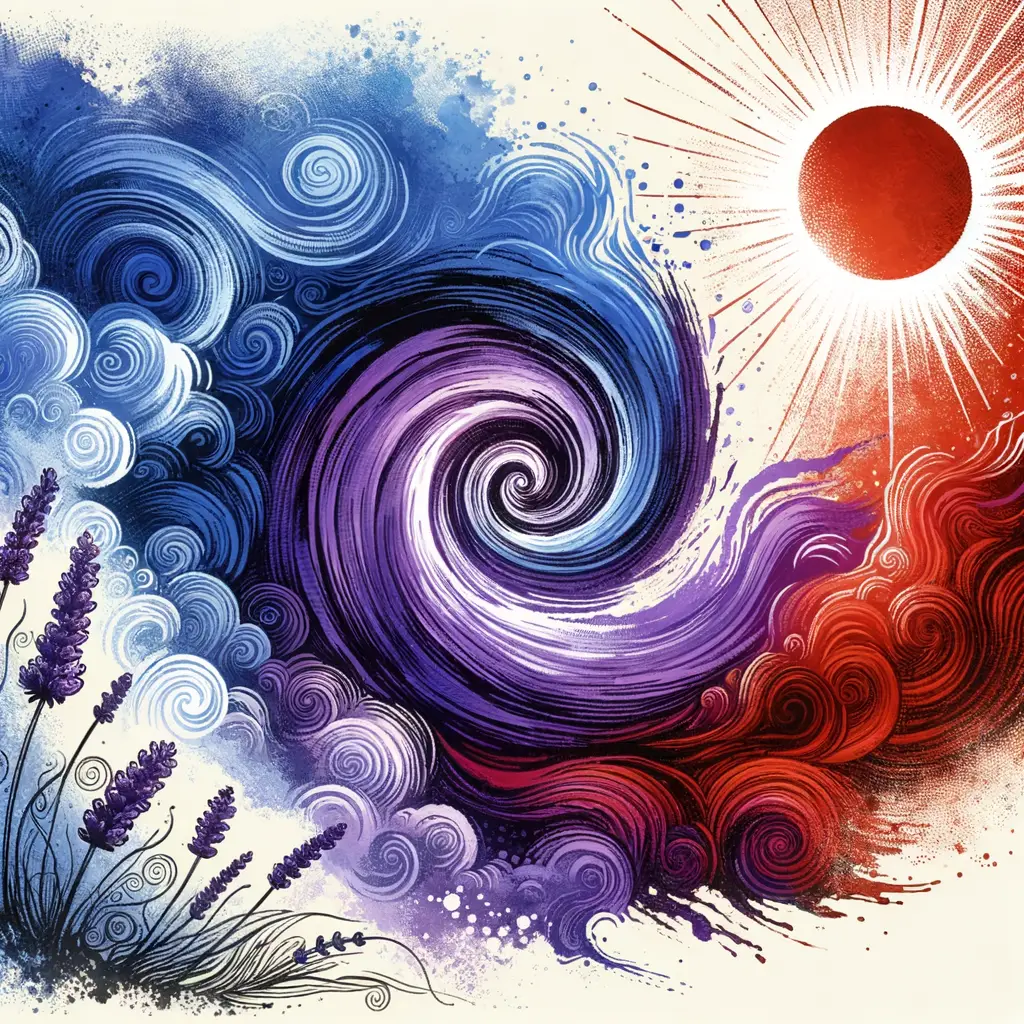 Serenade of Inner Flames: Whispers of Tranquil Lavender