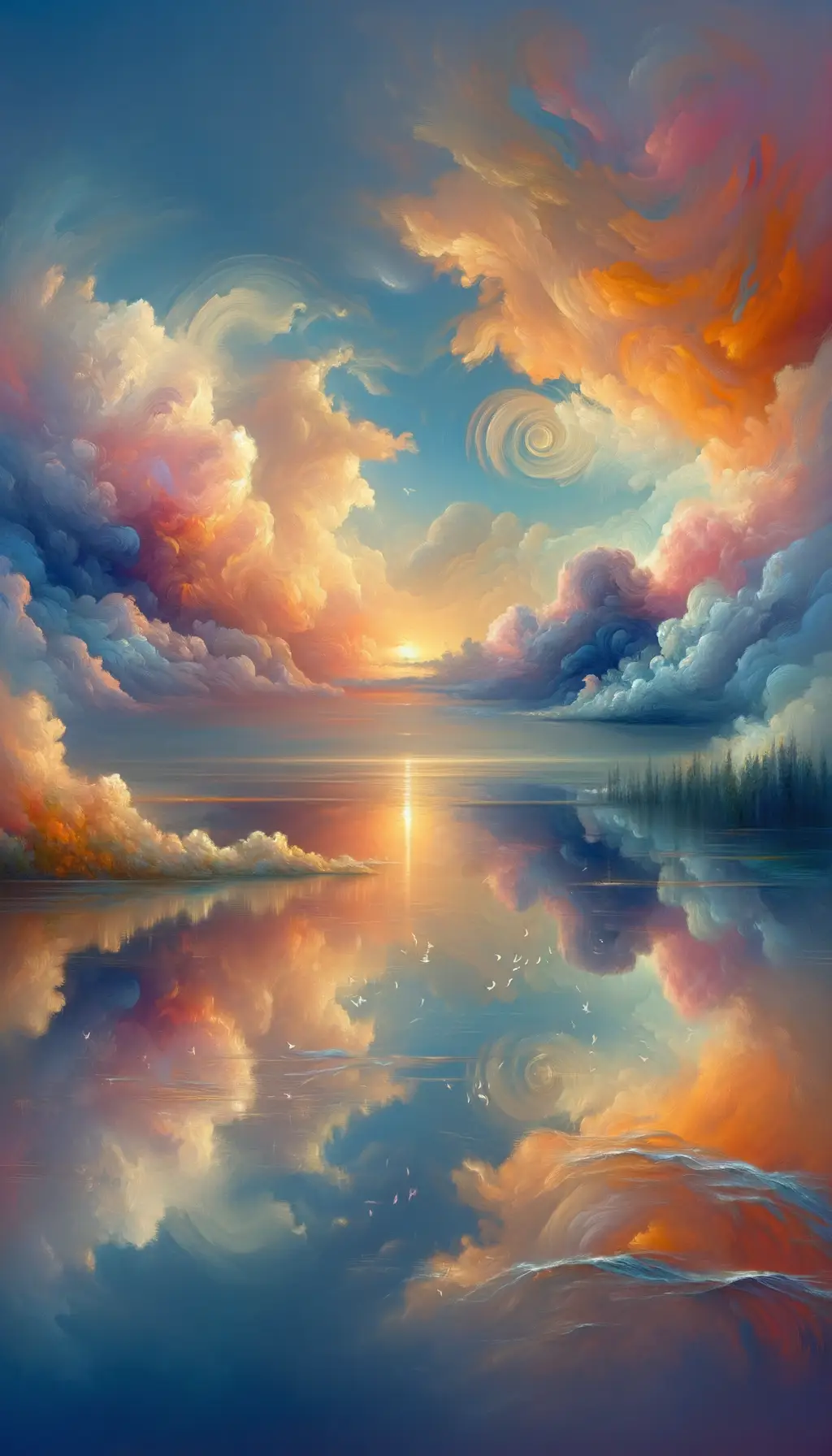 Whispers of Healing: A Surreal Sunset Therapy