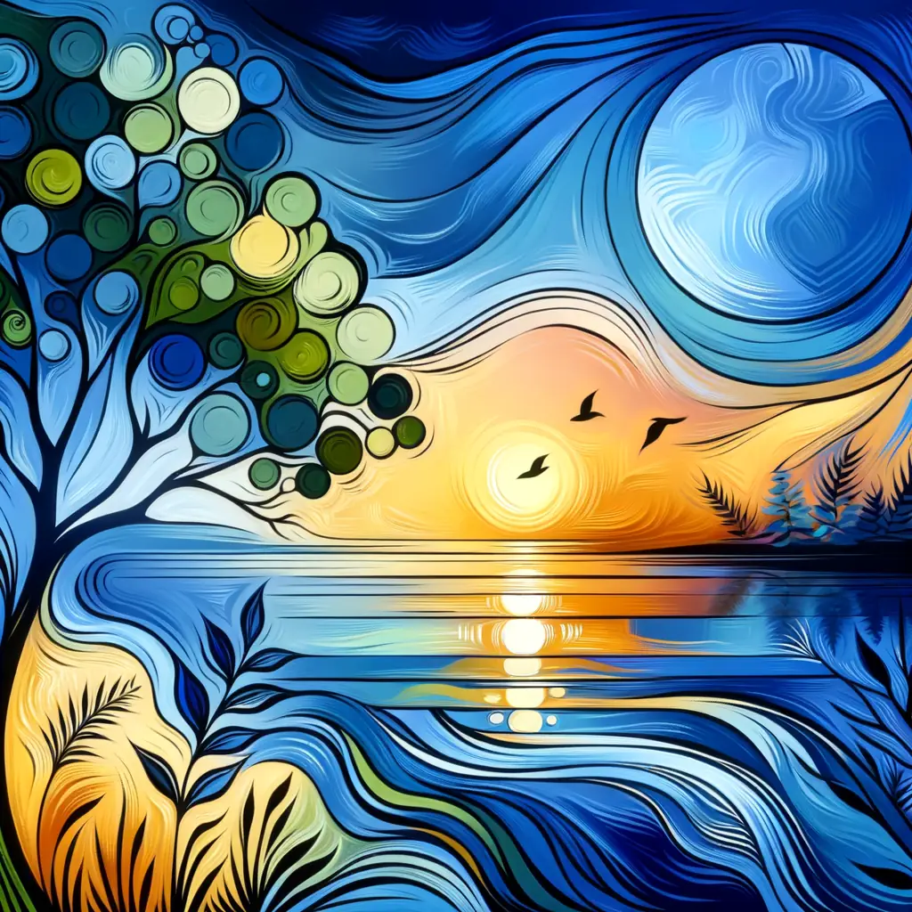 Eternal Serenity: Embracing Shadows in the African Twilight