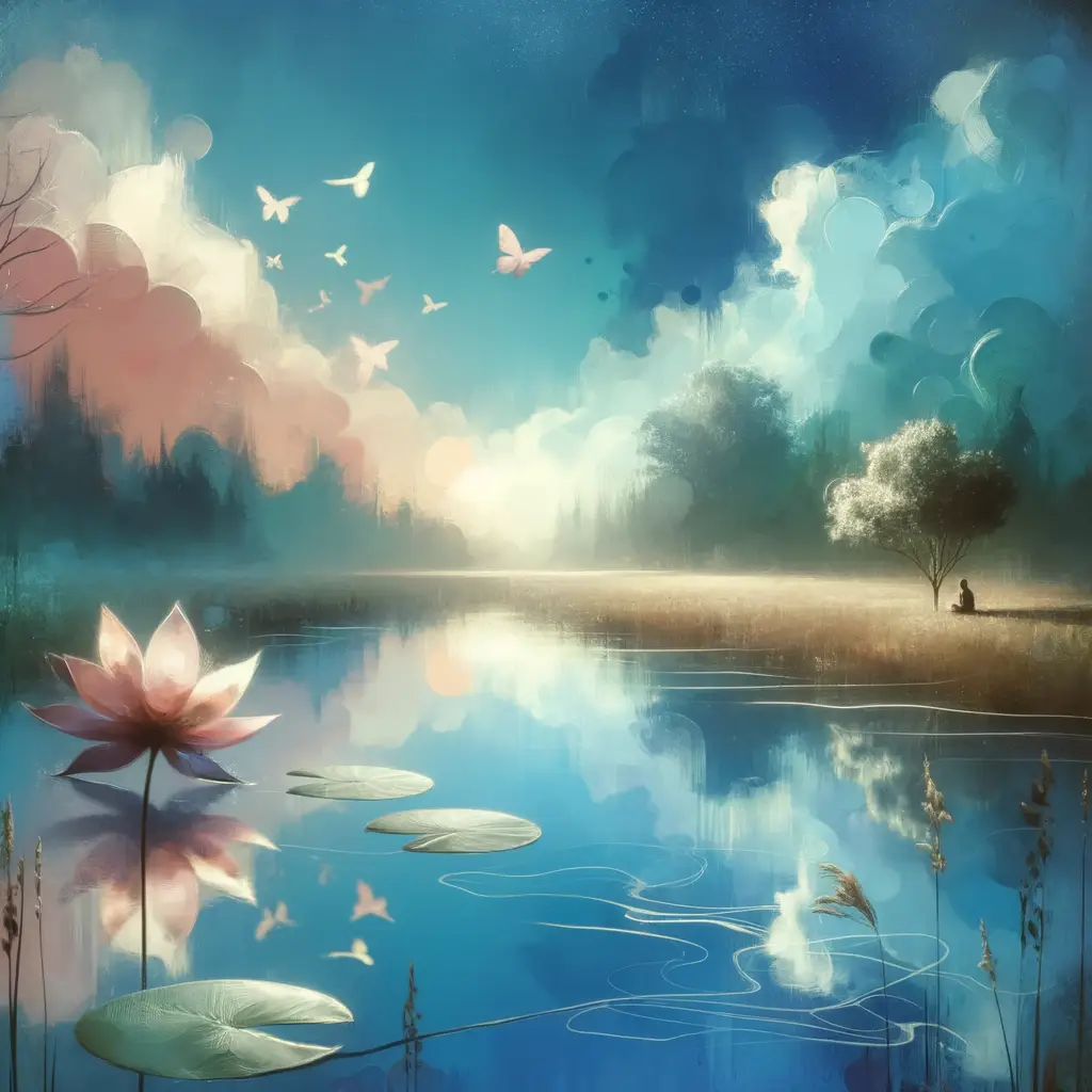 Rebirth in Calm Waters: A Blossom of Healing