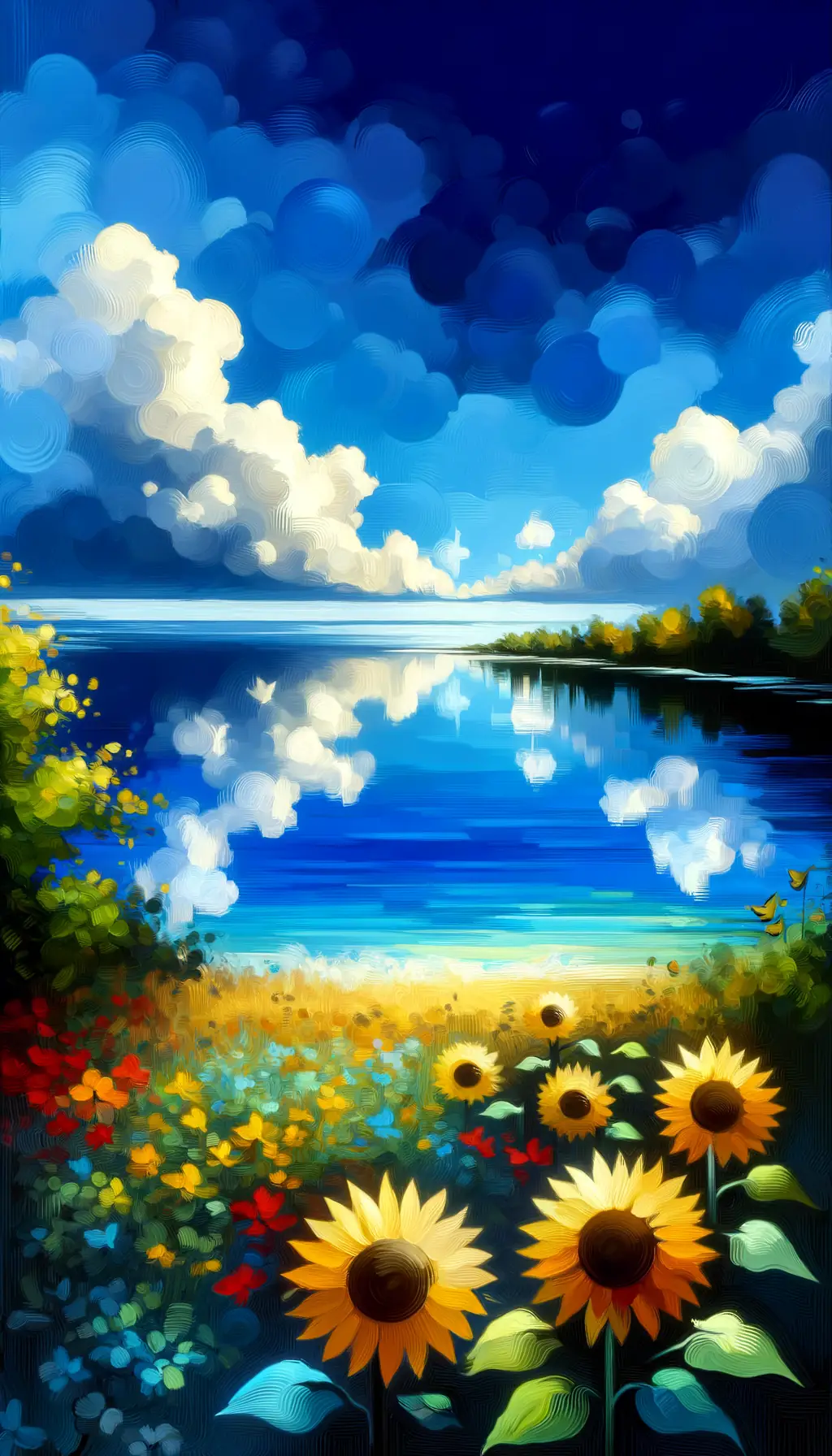 Sunflower Symphony: Echoes of Therapy in Oceanic Tranquility