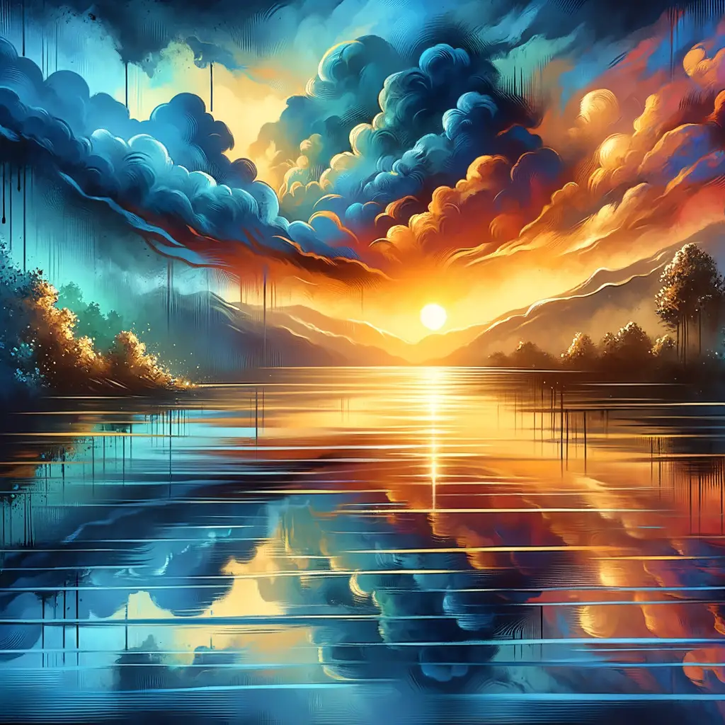 Tranquil Serenade: Sunset's Healing Reflections