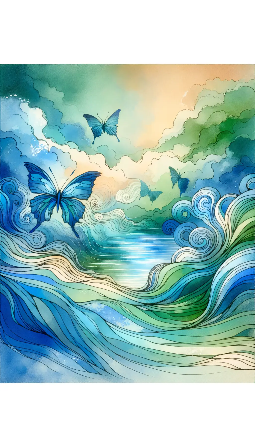 Whispers of Transformation: Emergence in Ink Wash