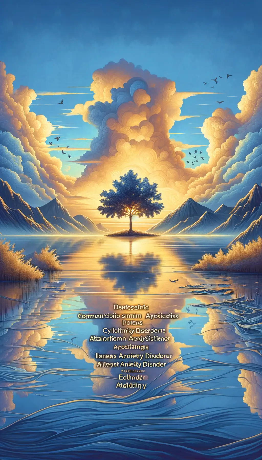 Whispers of the Resilient Oak: Silent Storms in Golden Reflection