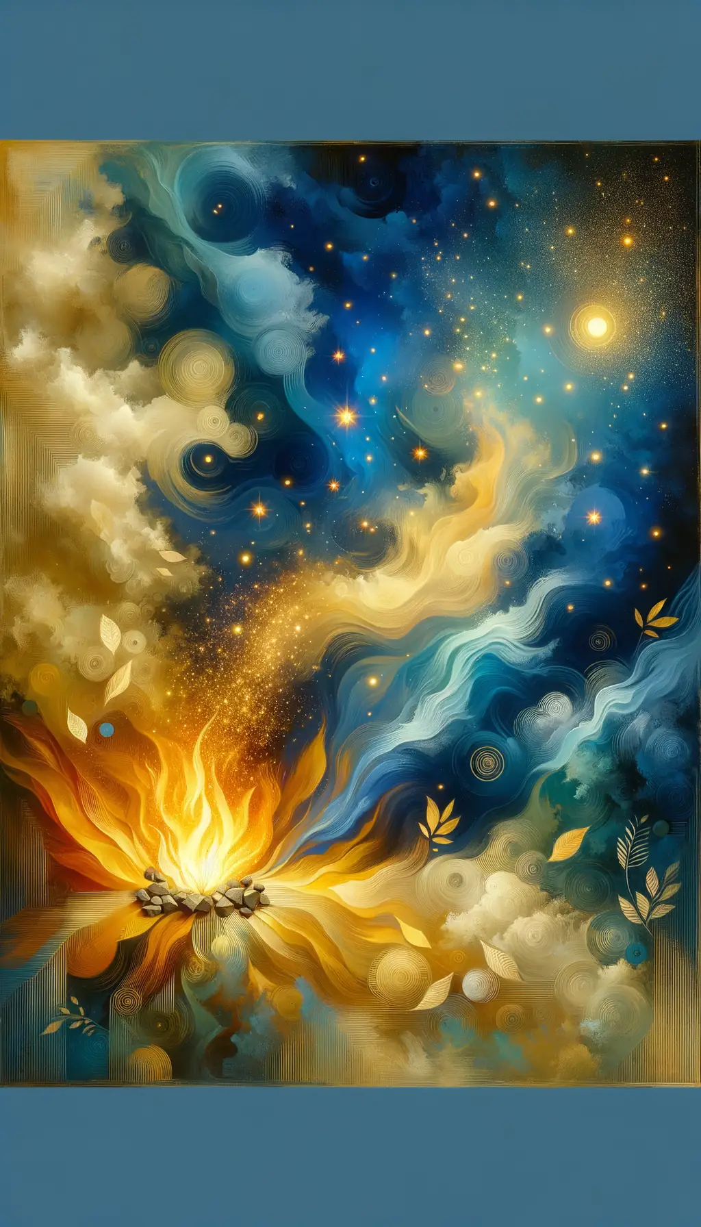 Whispers of the Golden Breeze: Emotions Painted in Starlight